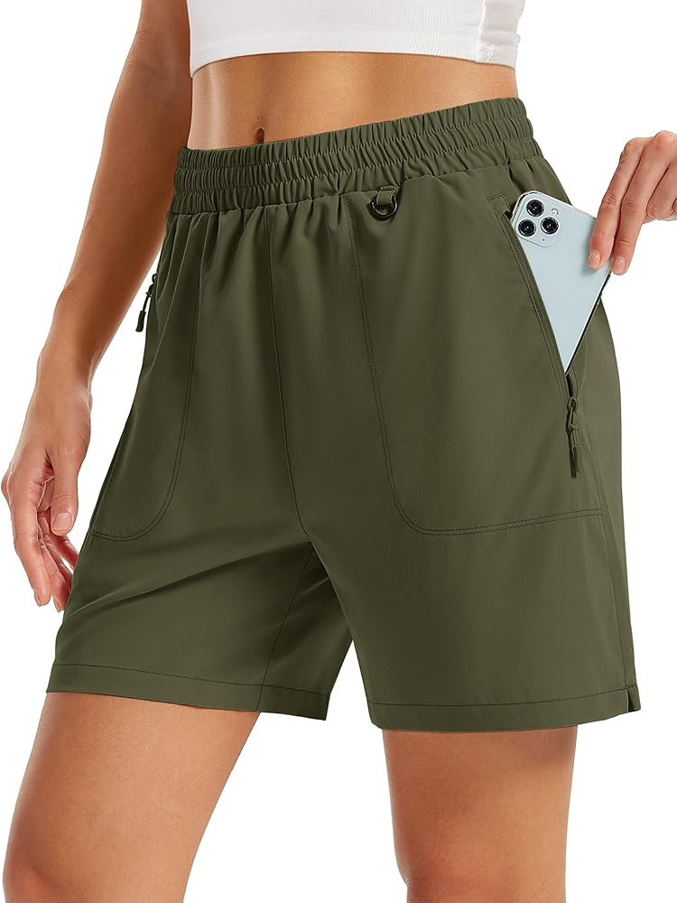 TACVASEN Women's 5" Hiking Shorts Quick Dry UPF 50+ Lightweight Athletic Shorts with Pockets Golf... | Amazon (US)