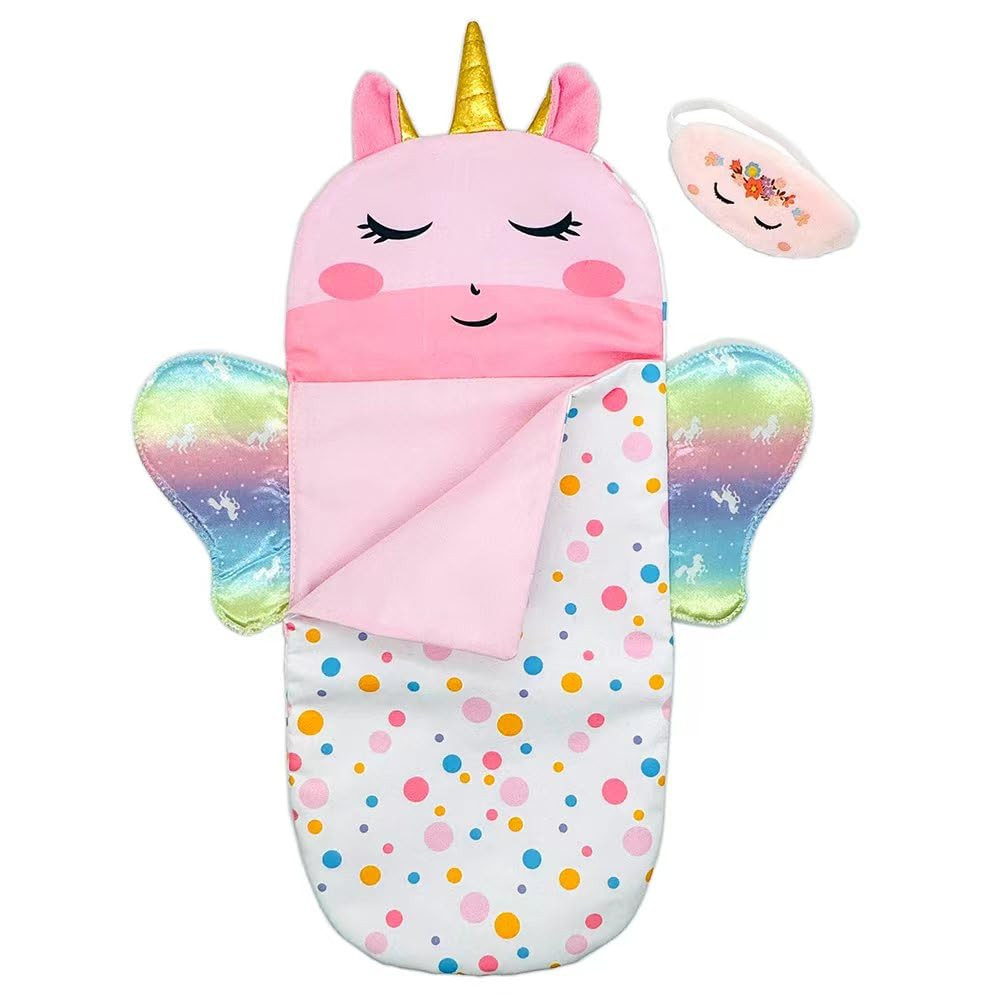 Baby Doll Sleeping Bag Toy Playset Rainbow Unicorn Doll Bedding Slumber Bed Accessories with Eye ... | Amazon (US)
