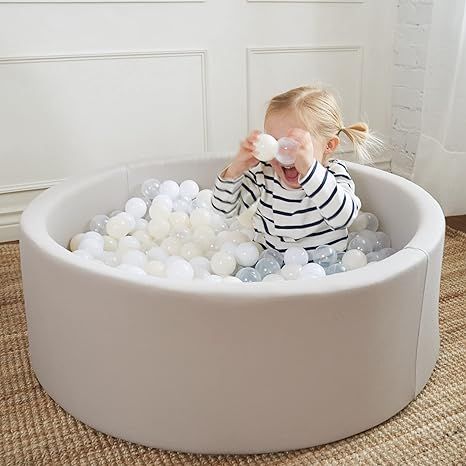 Large Foam Ball Pit for Toddlers - This Stylish Ball Pit Creates a Fun and Safe Play Area for You... | Amazon (US)