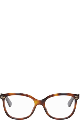 Brown Square Glasses | SSENSE
