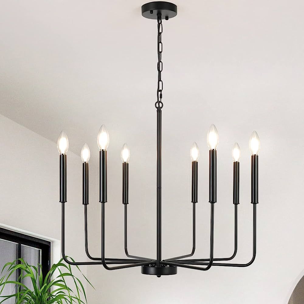 YLCHYTDZSW Modern Farmhouse Chandelier for Dining Room Chandelier Over Table Black Light Fixture ... | Amazon (US)