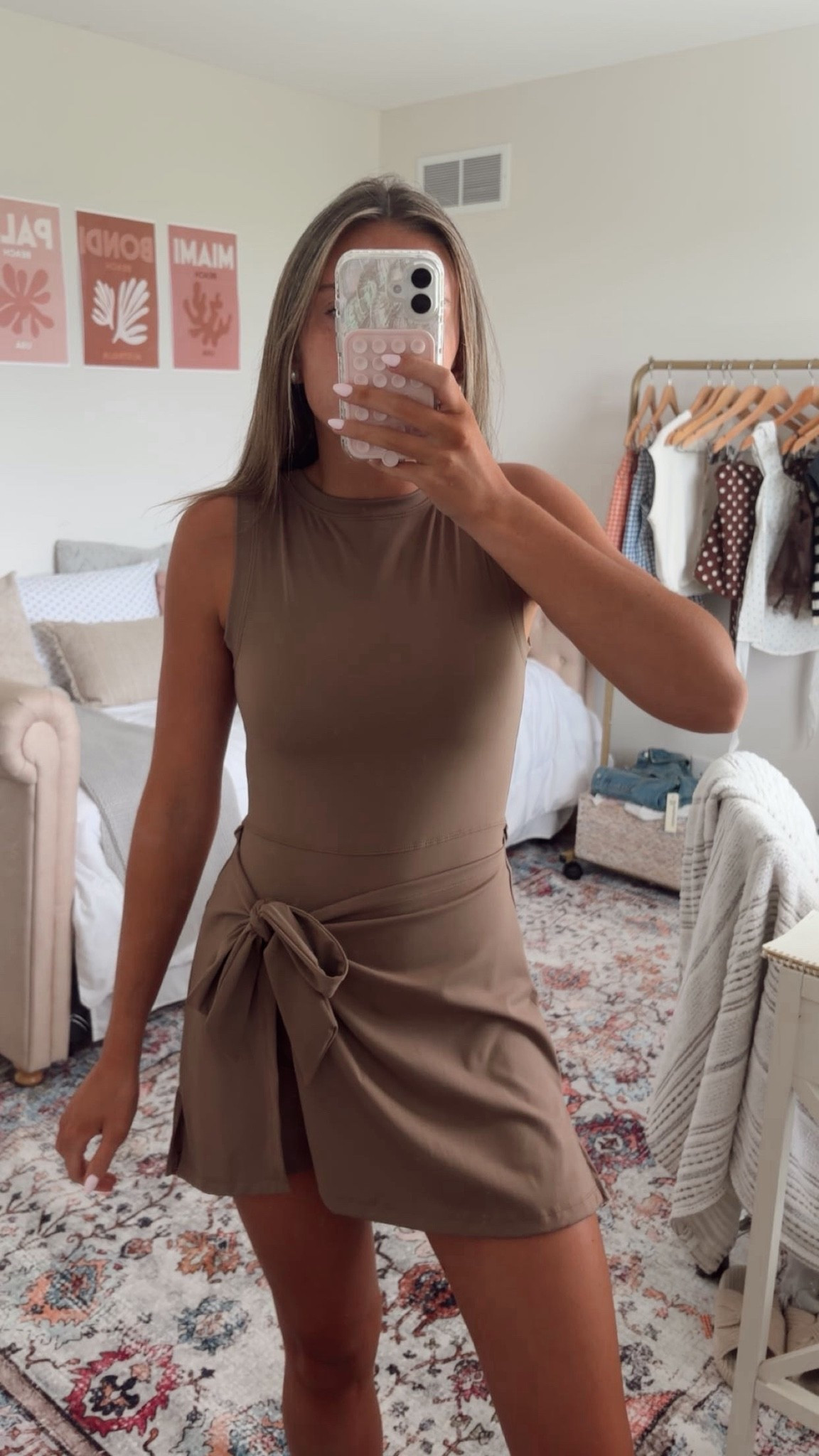 The cutest Free People inspired find from Walmart! This brown athletic dress has the cutest side bow detail and is such an easy throw-on-and-go outfit! Perfect for running errands, grabbing coffee, working out, or dressing it up with sneakers and accessories. Such a good affordable dupe! 

#WalmartFinds #WalmartFashion #WalmartStyle #FreePeopleDupe #FreePeopleInspired #AthleticDress #TennisDress #Activewear #CasualStyle #EverydayOutfit #AffordableFashion 
 

 #LTKdayinmylife #LTKootd #LTKU