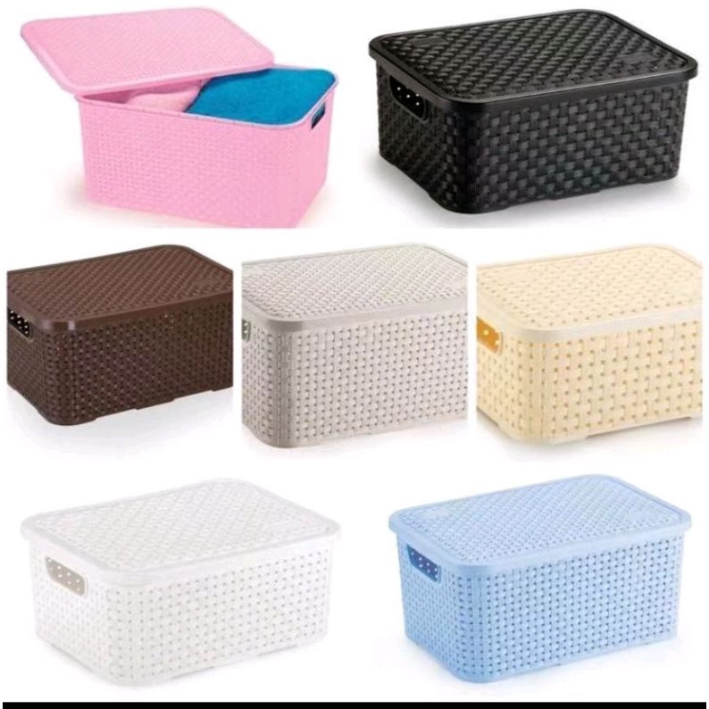 Cesto Caixa Organizadora Pequena Rattan Nitron | Shopee (BR)