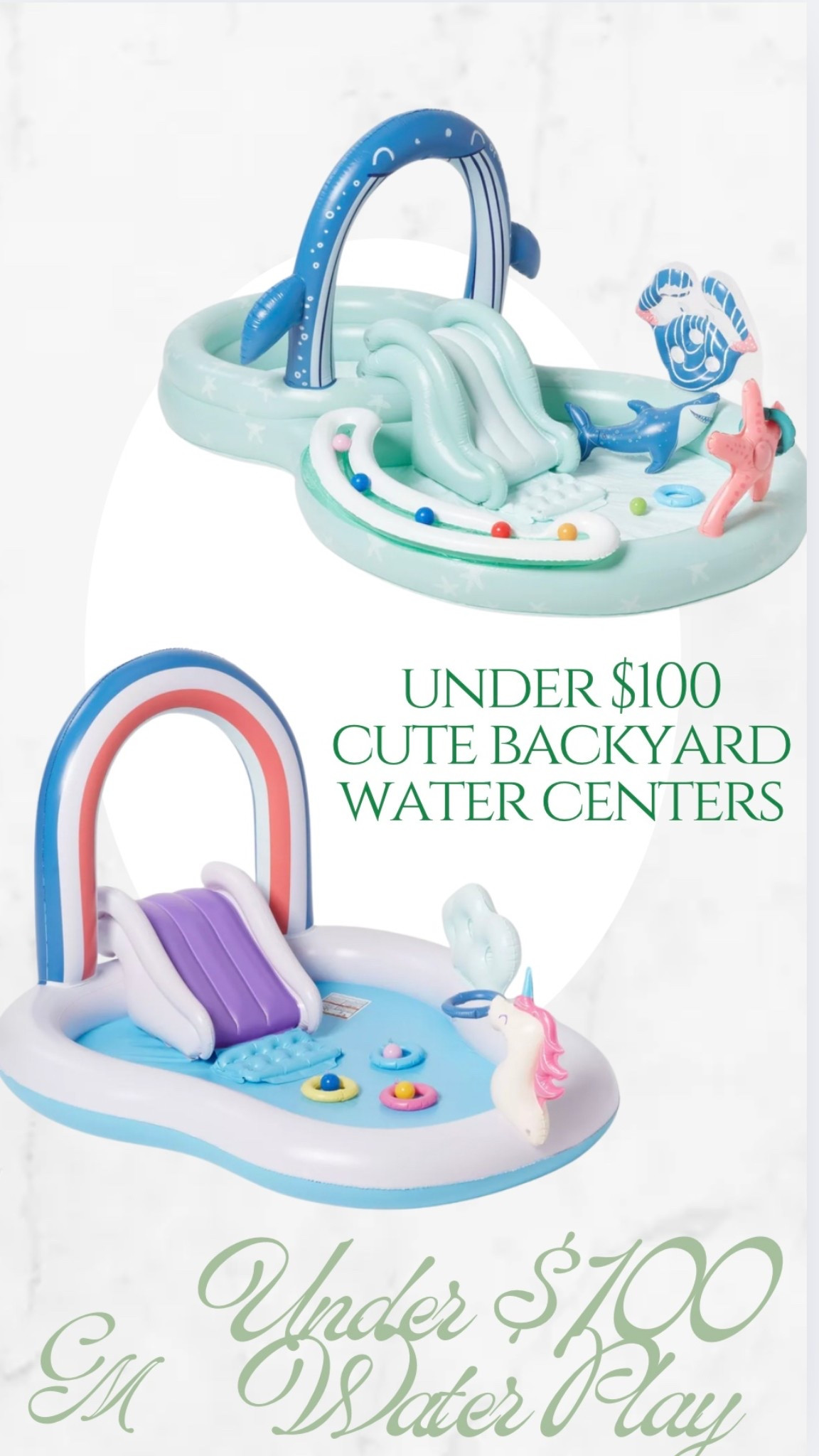 Adorable backyard water centers for Littles this summer! Target, backyard toys, toddler summer toys, inflatable pools, water play 

#LTKHome #LTKSummerEdit #LTKFamily