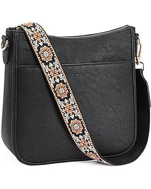 BOSTANTEN Crossbody Bags for Women Trendy Vegan Leather Hobo Purses Shoulder Handbags Wallet Set ... | Amazon (US)