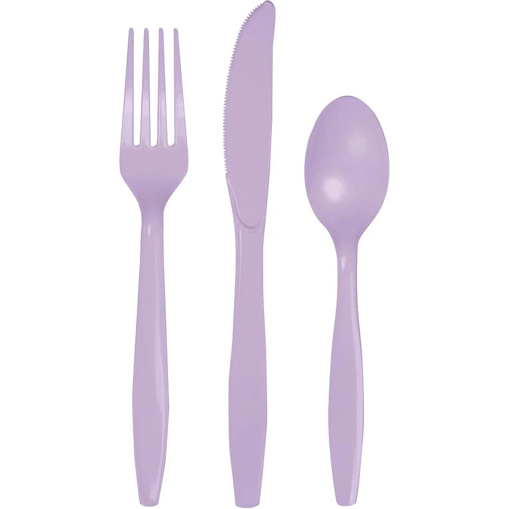 Lavender Plastic Flatware | Shop Sweet Lulu