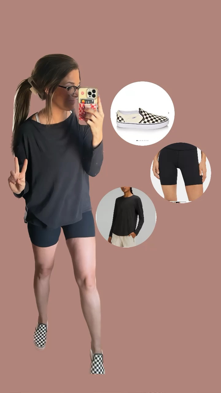 On the go FIT 
OOTD
Top : @lululemon 
Shorts: @nike 
Shoes: @vans 
Phone case: @wallicases 

#LTKSale #LTKSeasonal #LTKunder100