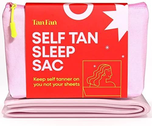 Tan Fan Self Tanner Sleep Sac - Keep Tan On Without Stained Bed Sheets - Self Tan Sleep Sack for ... | Amazon (US)