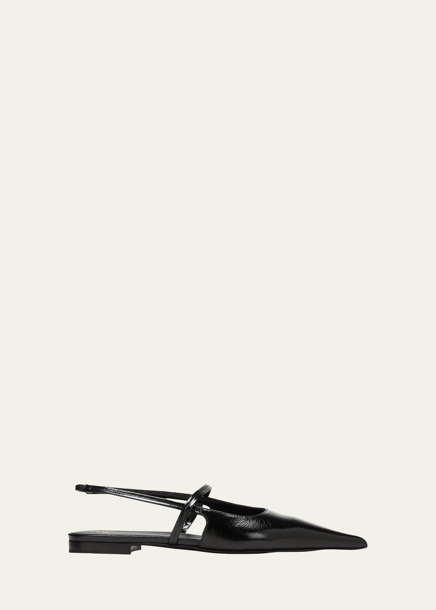 Toteme Sharp Leather Slingback Ballerina Flats | Bergdorf Goodman