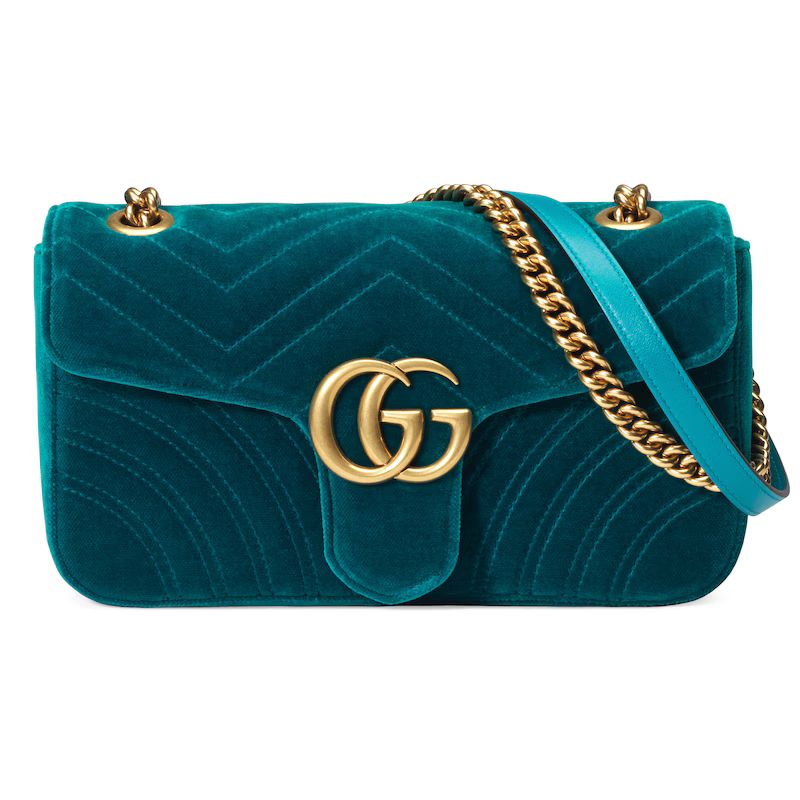 GG Marmont velvet shoulder bag | Gucci (US)