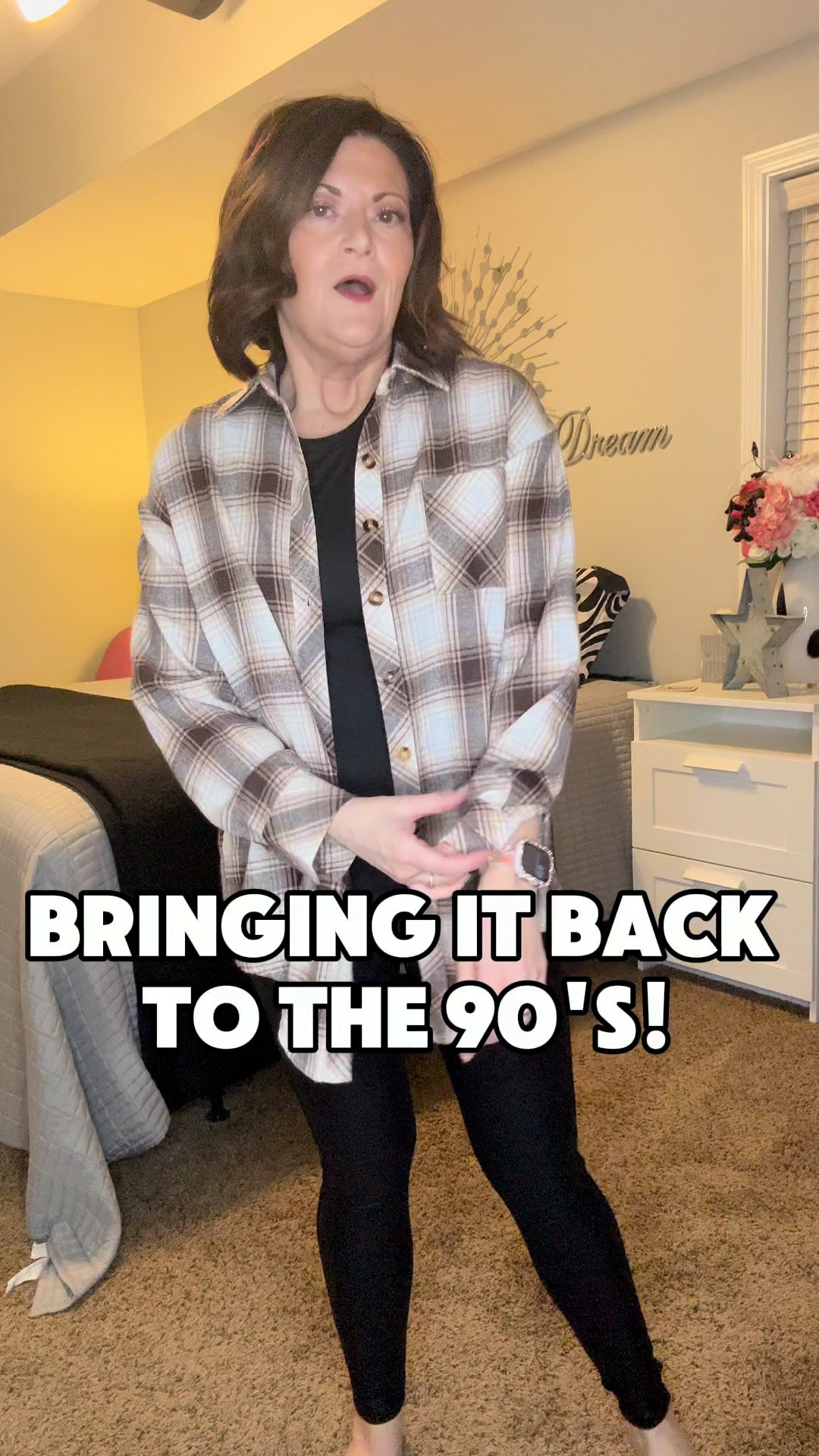 Bringin’ it back to the 90’s — and I’m *not mad about it.* 🙌

This **CHYRII Plaid Flannel Shirt** instantly took me back to those perfectly laid-back 90’s outfits we all loved — the ones that were comfy, a little edgy, and somehow always looked cool without even trying. It has that oversized, relaxed fit that makes it so easy to wear, whether you’re buttoning it up, throwing it on over a tank, or wrapping it around your waist for the ultimate throwback look.

The fabric is soft, lightweight, and drapes just right — not stiff, not bulky, just that broken-in flannel feel that looks amazing with jeans, leggings, or even faux leather pants. The buffalo plaid pattern gives it that timeless touch, while the longer length keeps it cozy and flattering.

I love how versatile it is — perfect for fall and winter layering, but honestly, it works year-round as that easy “grab-and-go” piece that instantly makes any outfit look styled. You can dress it up with boots or keep it casual with sneakers — either way, it’s giving *cool girl confidence meets nostalgic comfort.*

Because some 90’s trends never really left — they just got better. 💁‍♀️✨

#LTKOver40 #LTKWorkwear