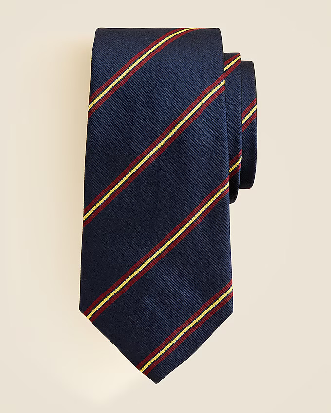 English silk striped tie | J. Crew US