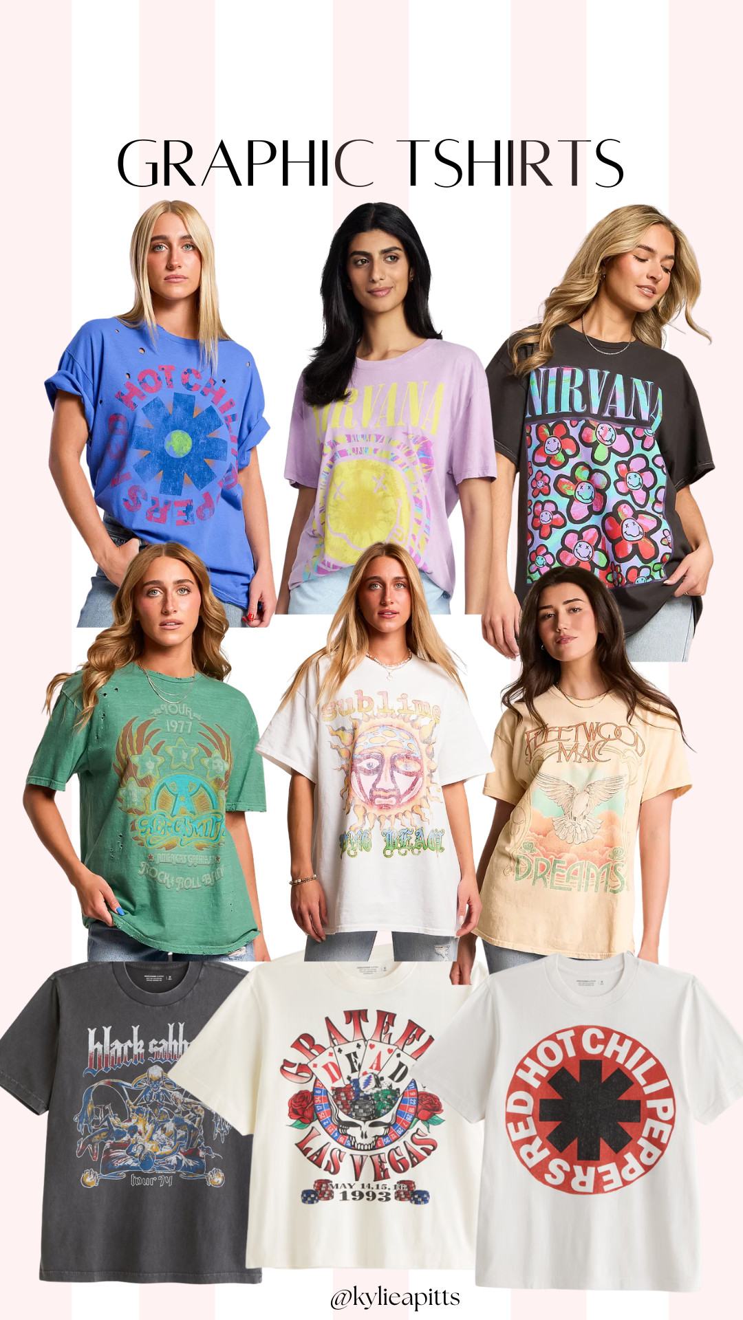 Found a bunch of cute band graphic tees!  

 #LTKootd #LTKSeasonal #LTKActive