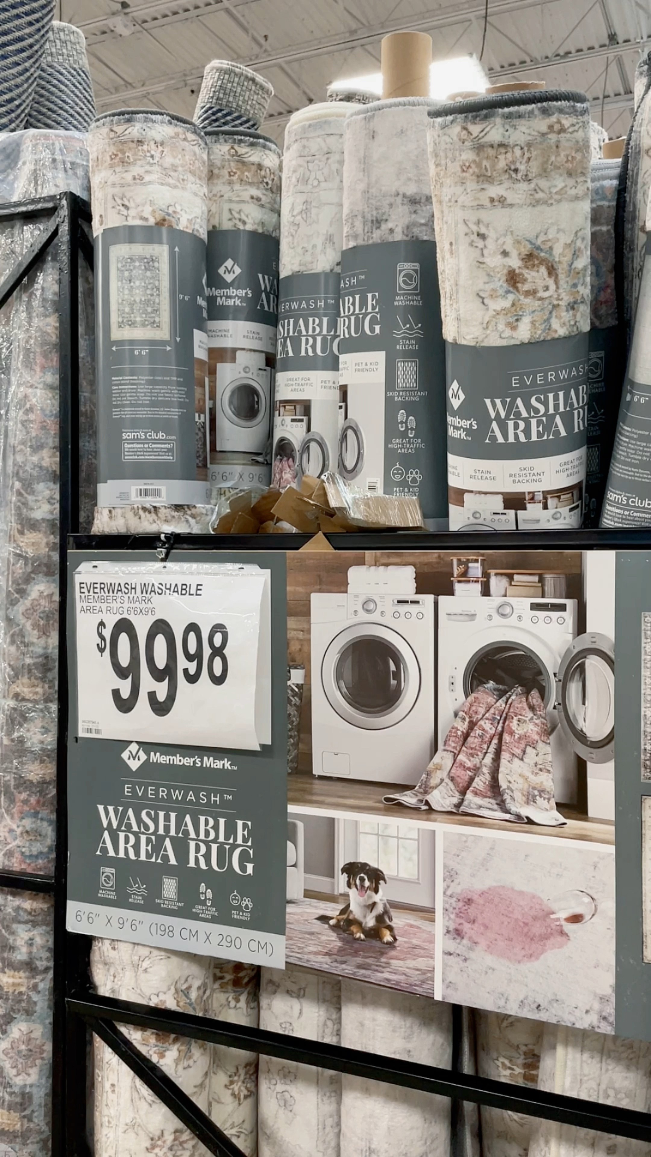 Sam’s club rug, washable rug, area rug, members mark

#LTKhome #LTKunder100