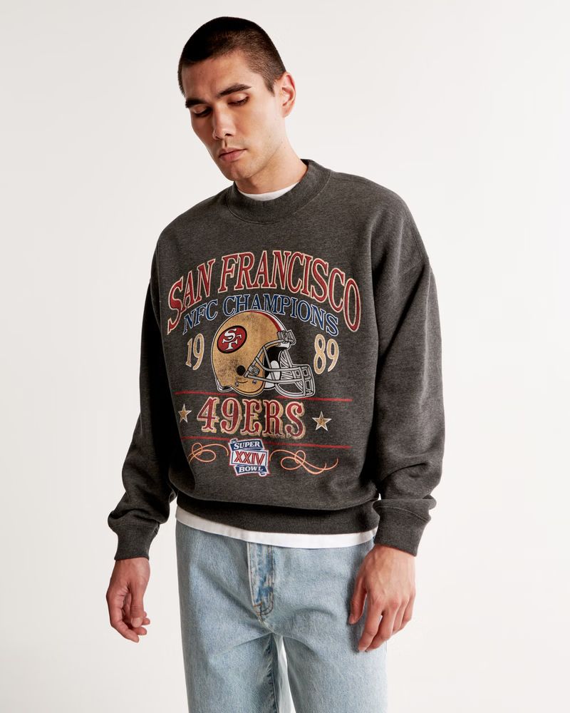 San Francisco 49ers Graphic Crew Sweatshirt | Abercrombie & Fitch (US)