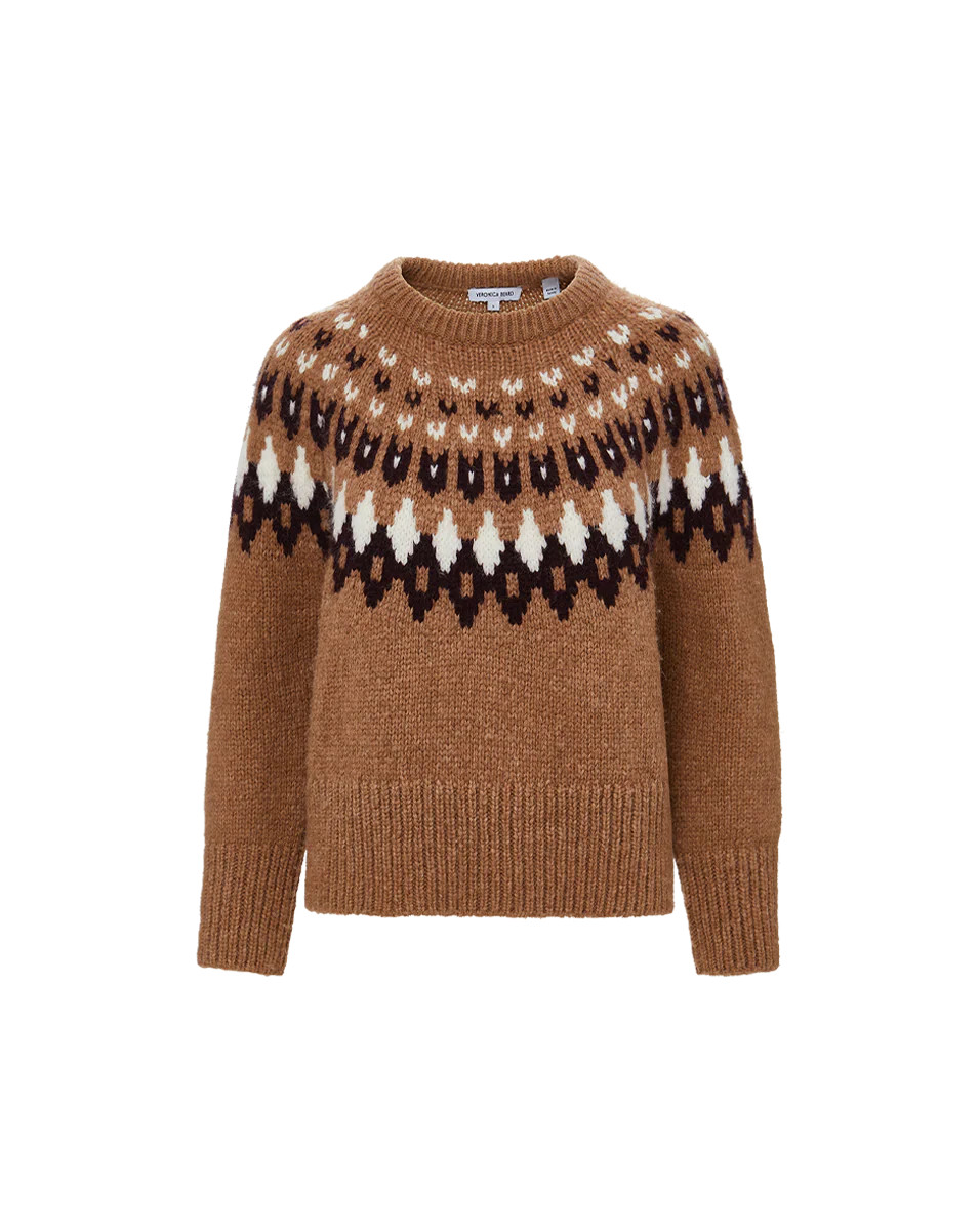 Anne Fairisle Pullover in Russet Multi | Veronica Beard | Veronica Beard