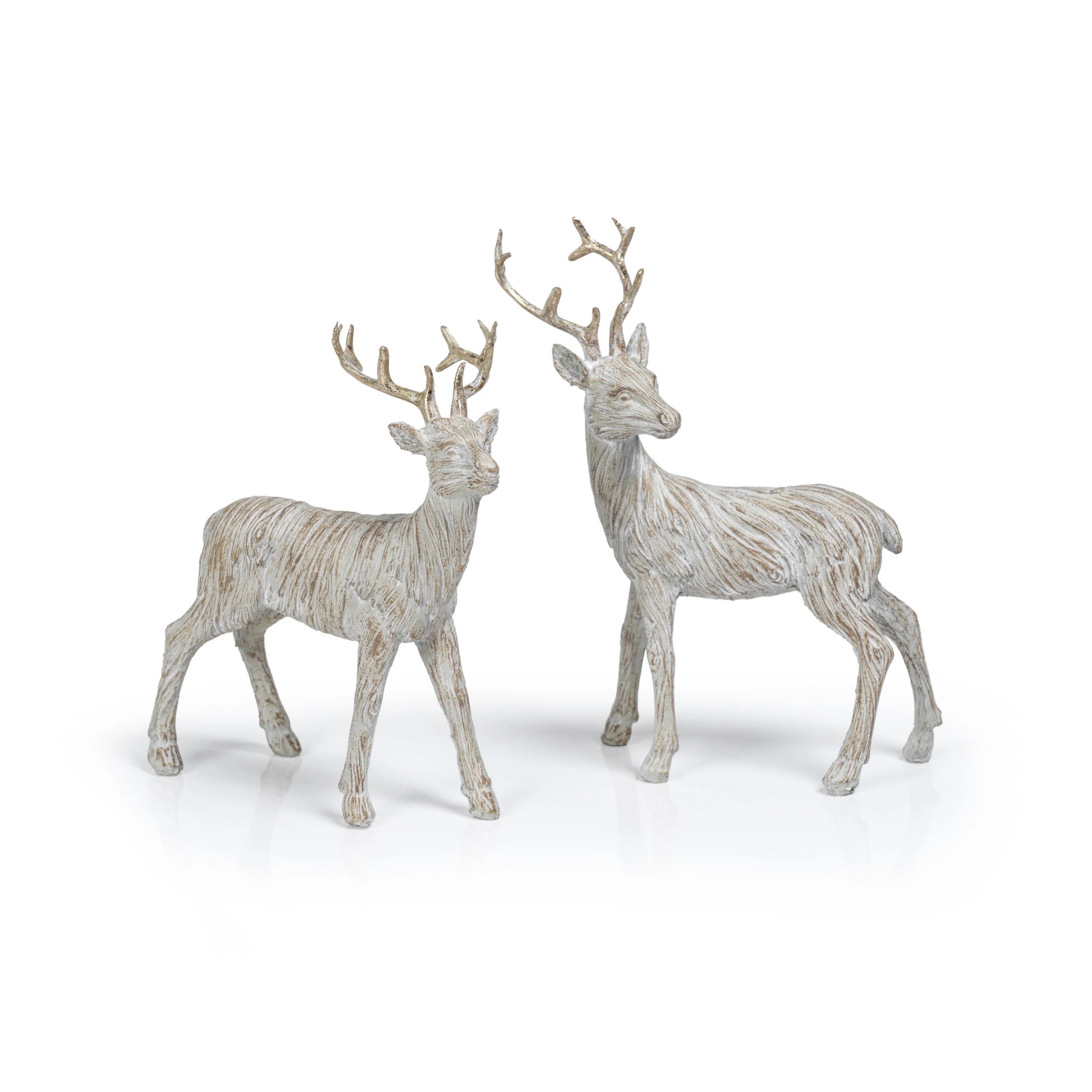 2 Piece Resin Reindeer Figurines SetByThe Holiday Aisle® | Wayfair North America