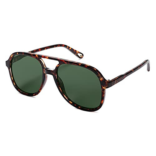 SOJOS Retro Polarized Aviator Sunglasses Womens Mens Classic 80s 90s Vintage Trendy Square Aviato... | Amazon (US)