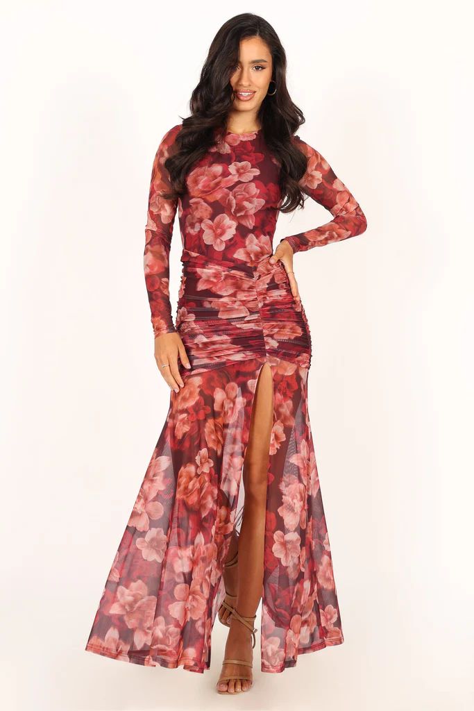 Lucinda Maxi Dress - Wine Floral | Petal & Pup (US)