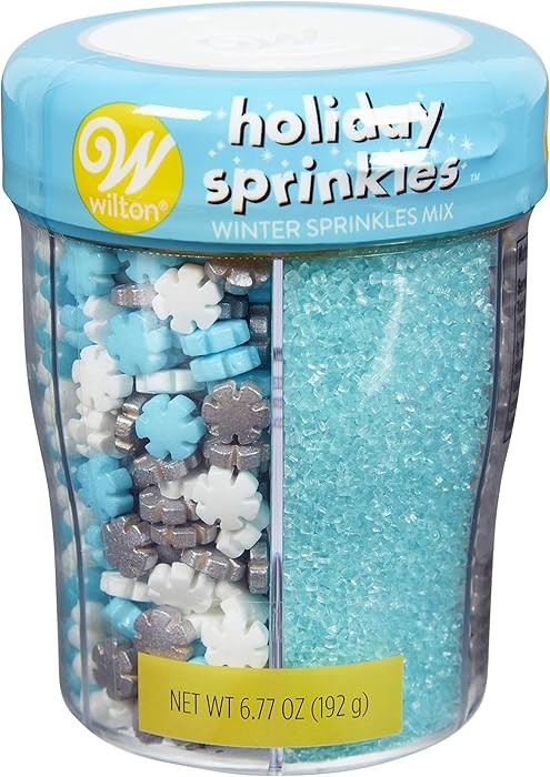 Blue and Silver Sprinkles Mix, 6.77 oz, 6 Cell | Amazon (US)