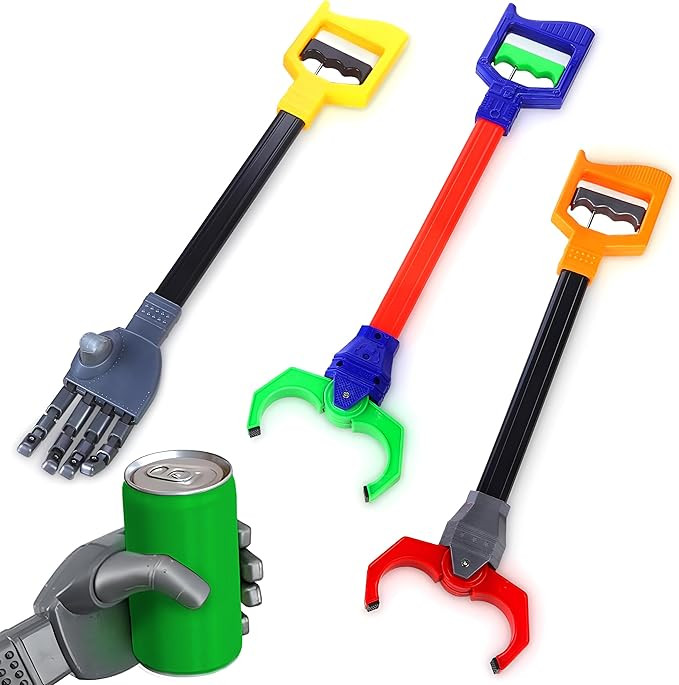 Interactive Grabber Toy for Kids – 3 Pack Robot Claw Arm Set, Hand-Eye Coordination STEM Tool, ... | Amazon (US)