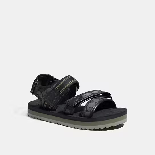 Sport Sandal In Signature Jacquard | Coach (US)