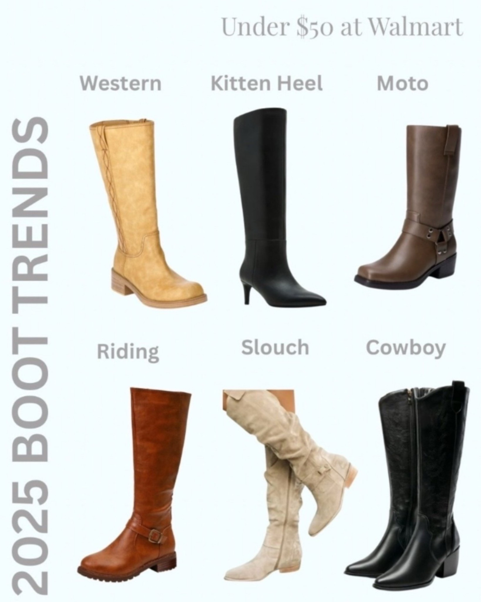 Cute Boots for Under $50 at Walmart!

#LTKStyleTip #LTKFindsUnder50 

#LTKGiftGuide