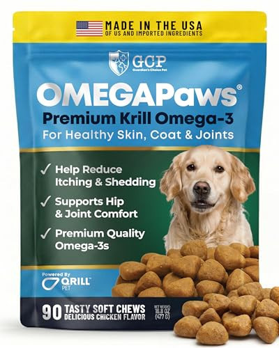 Omega 3 for Dogs – Dog Joint Support Soft Chews – Fish Oil Supplement for Dogs with EPA & DHA – Krill Oil Dog Chews – Supports Skin & Coat | Amazon (US)