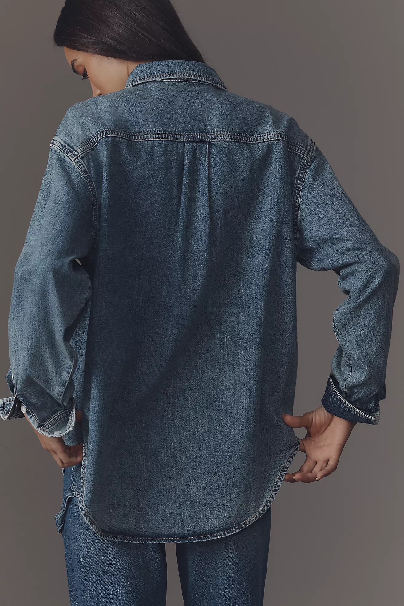 Good American Denim Uniform Shirt | Anthropologie (US)