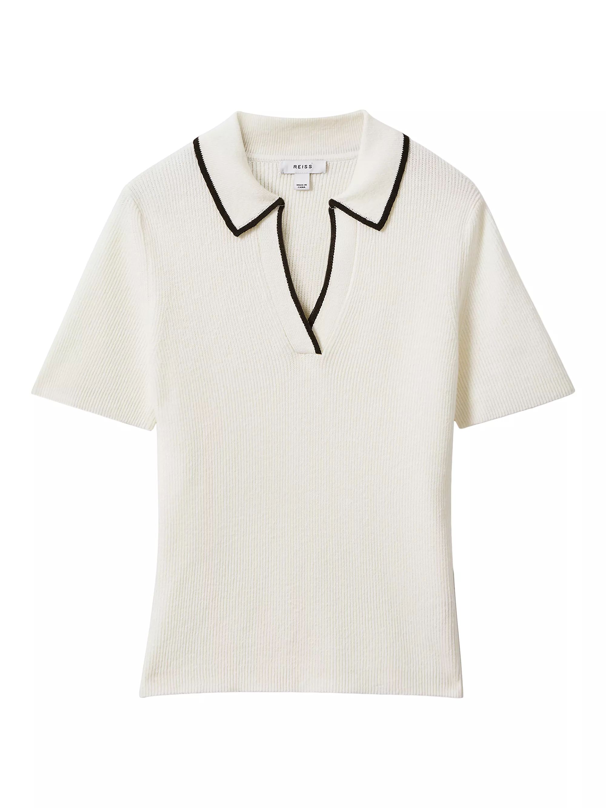 Seleena Linen-Blend Polo Shirt | Saks Fifth Avenue