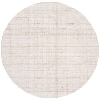 SAFAVIEH Abstract Ivory/Beige 12 ft. x 12 ft. Striped Round Area Rug ABT141D-12R - The Home Depot | The Home Depot