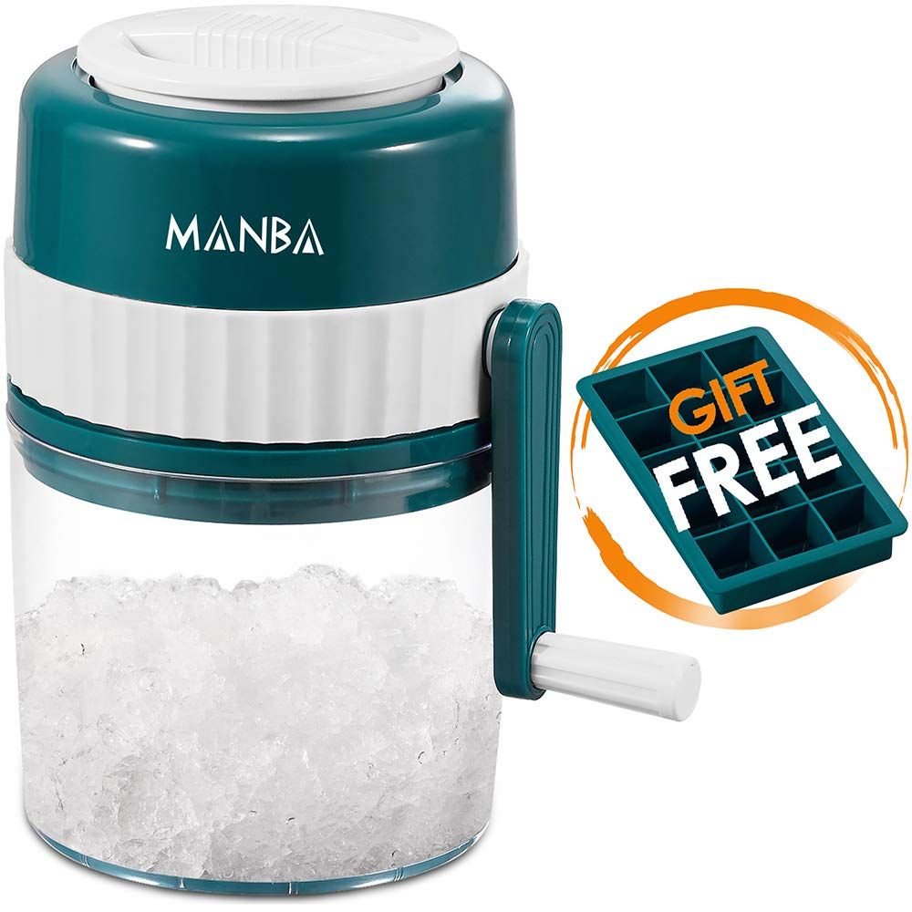 MANBA Ice Shaver and Snow Cone Machine - Premium Portable Ice Crusher and Shaved Ice Machine with Fr | Amazon (US)