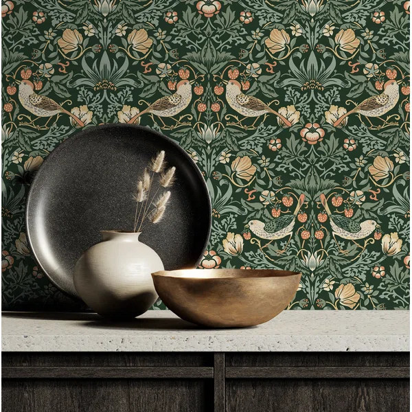 Britiany Peel & Stick Floral Wallpaper | Wayfair North America