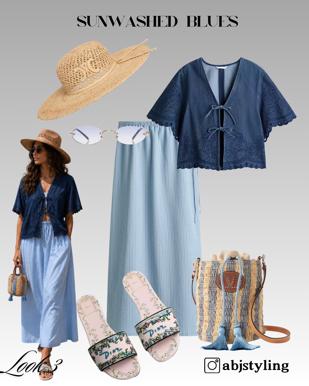 This soft blue pairing feels breezy and elegant for June ☁️🩵

Perfect for warm days when you want something comfortable but elevated.

Styling tip: balance flowy pieces with structured accessories like a woven mini bag.

#LTKuk #LTKsummer #LTKeurope