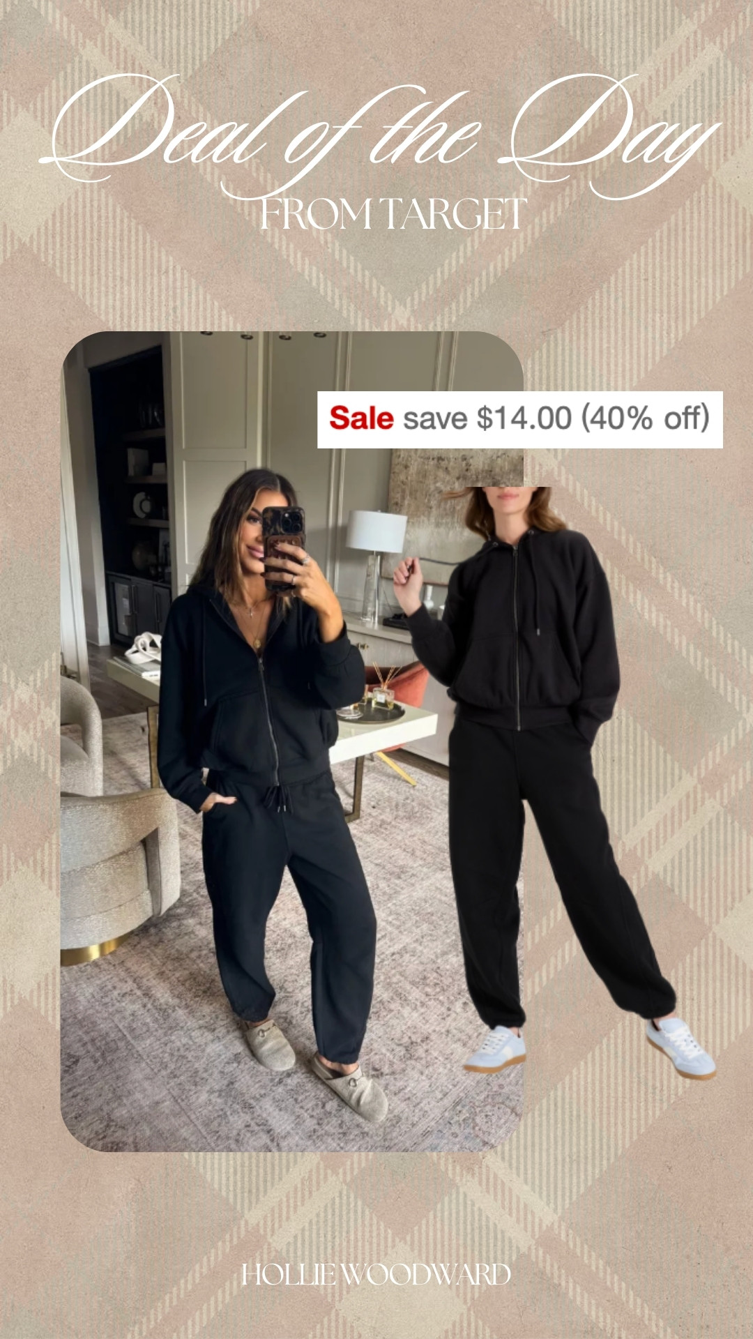 I LIVE in this sweats this time of year and they're so affordable! and now 40% off 🖤

wearing a medium! 

 #LTKCyberWeek #LTKootd #LTKSaleAlert