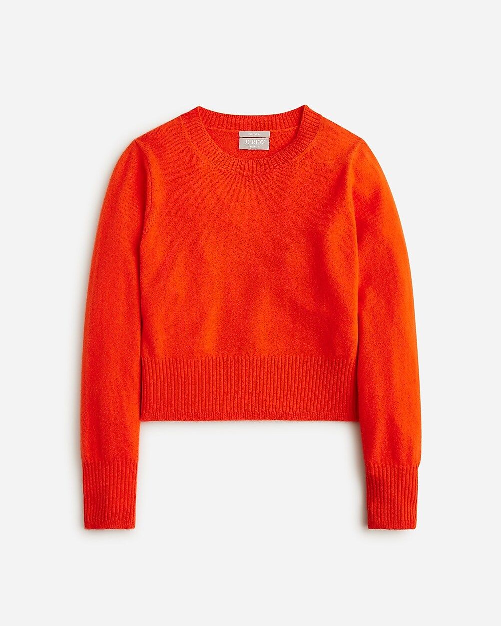 Cashmere shrunken crewneck sweater | J. Crew US