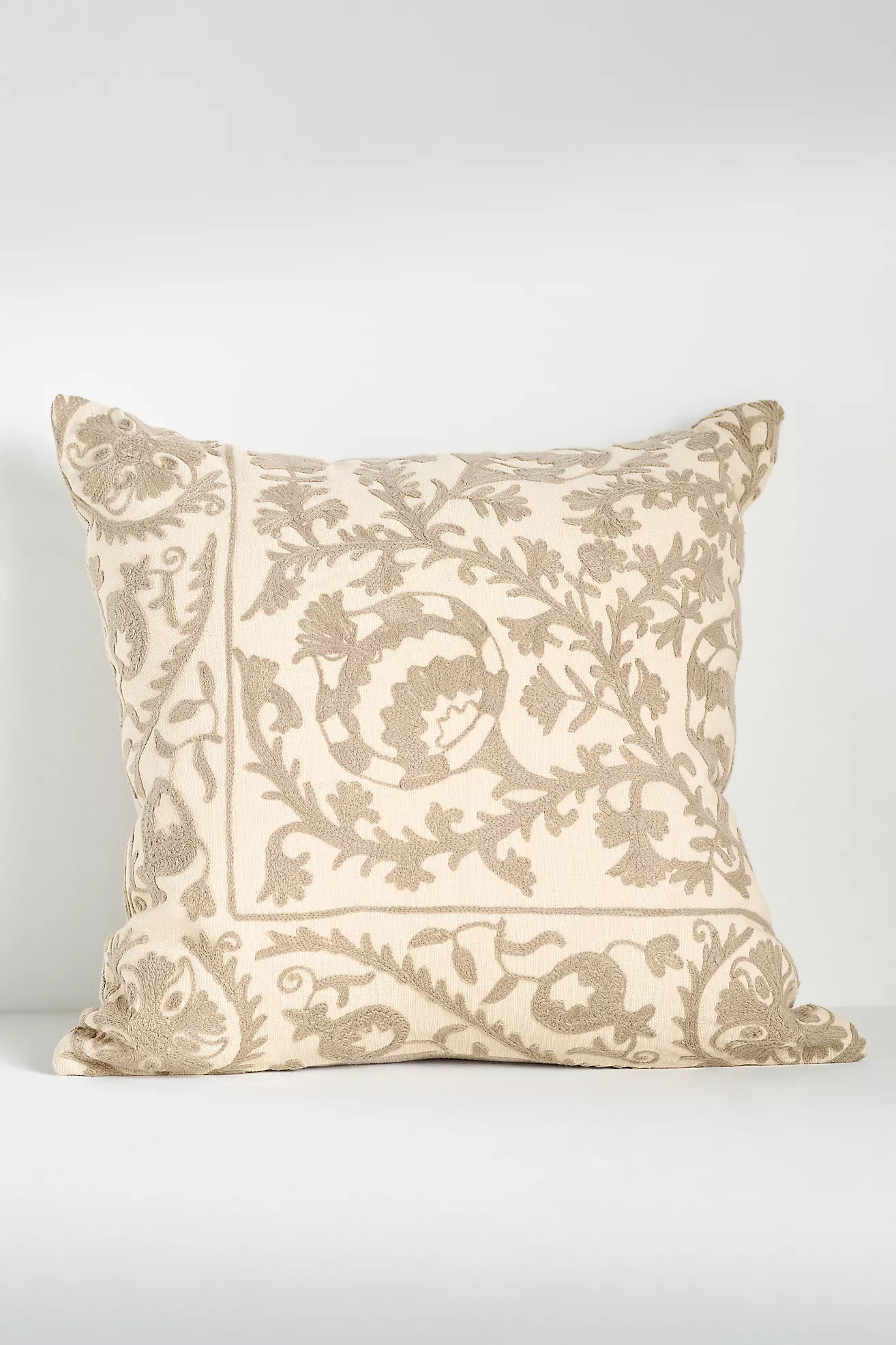 Hand-Embroidered Emilie Suzani Pillow | Anthropologie (US)