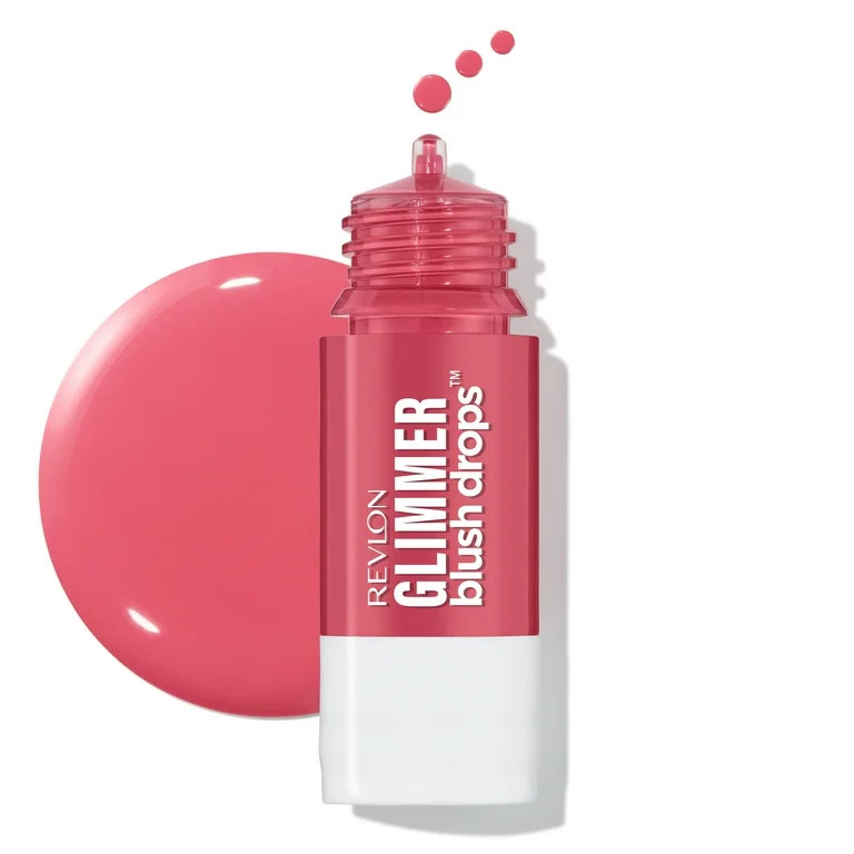 Revlon Glimmer Blush Drops, Liquid Cheek Blush, 102 Pink It Over, 0.32 fl oz | Walmart (US)