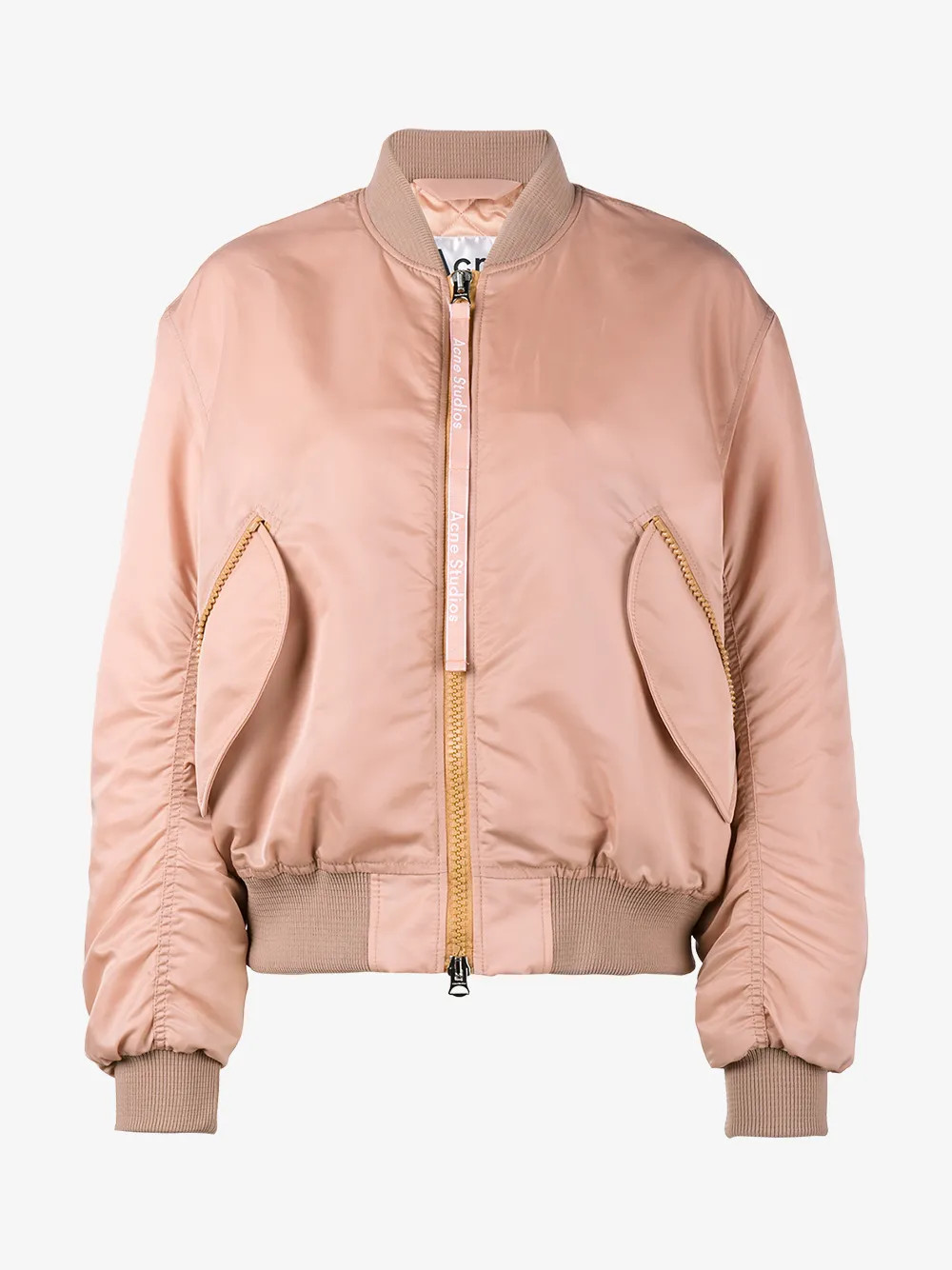 Acne Studios Pink Clea bomber jacket | Browns Fashion