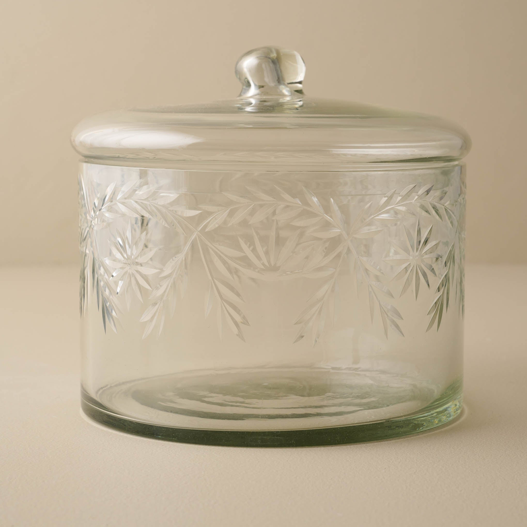 Vivian Cut Glass Canister | Magnolia