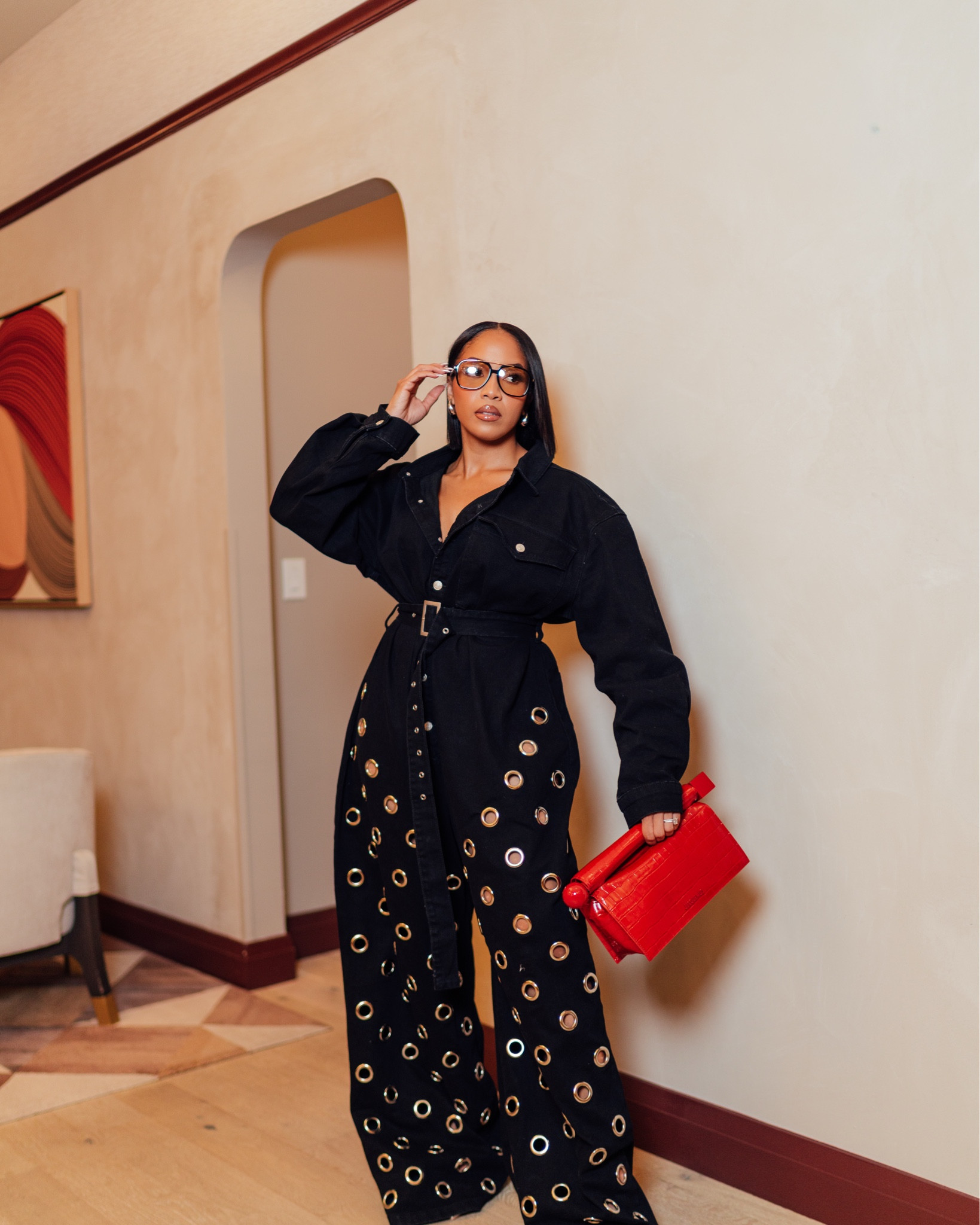 Girl’s Night featuring this stunning jumpsuit!🔥 It is meant to be a very oversized fit, so you can adjust the belt accordingly. I’m wearing the S/M!

#LTKFindsUnder100 #LTKSeasonal #LTKStyleTip