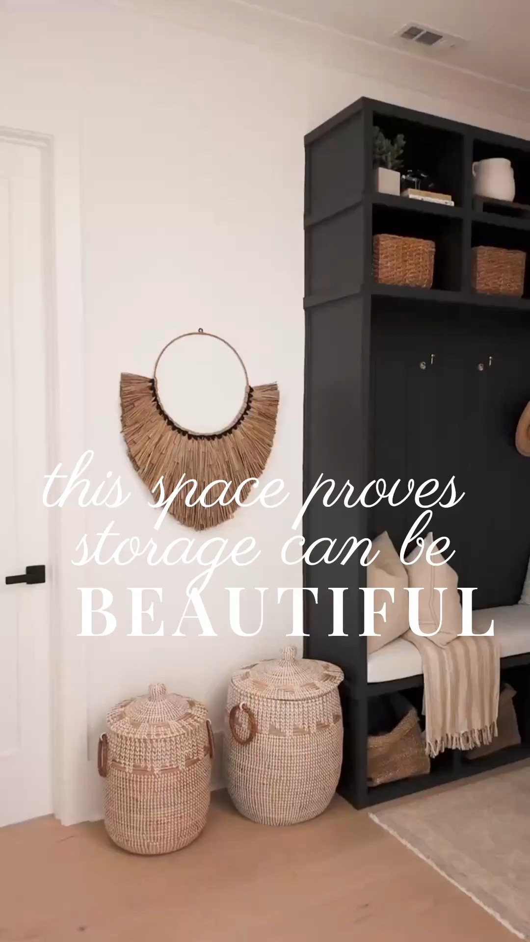 👜 The chicest mudroom you’ve ever seen. From the sleek black built-ins and woven baskets to the cozy pillows and natural textures — this Modern Classic mudroom is both functional and beautiful. ✨ Designed to handle the clutter while looking like a styled moment.

Do you want to bring our dreamy Modern Classic style interior design into your own home? 🏡 You’re in luck! Reserve our Online Interior Design packages today -> https://porcheandco.com/edesign ✨ We can’t wait to work with you & design your home with #porcheandco

#porcheandco #mudroomdesign #organizationgoals #homedesigninspiration #modernclassicstyle #homeorganization #stylishstorage #entrywayinspo #homestylingideas #modernfarmhousestyle


#LTKHome #LTKvlog #LTKdayinmylife