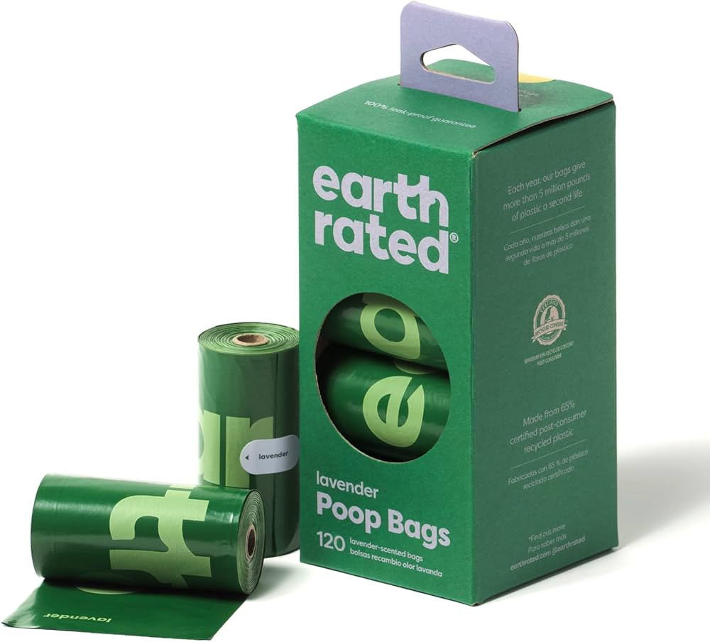Earth Rated Dog Poop Bags, Guaranteed Leak Proof and Extra Thick Waste Bag Refill Rolls For Dogs,... | Amazon (US)
