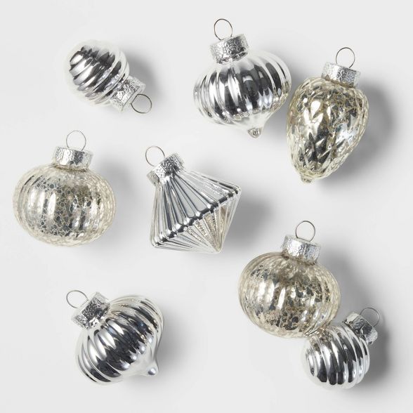 8ct Vase Filler Glass Christmas Ornament Set - Wondershop™ | Target