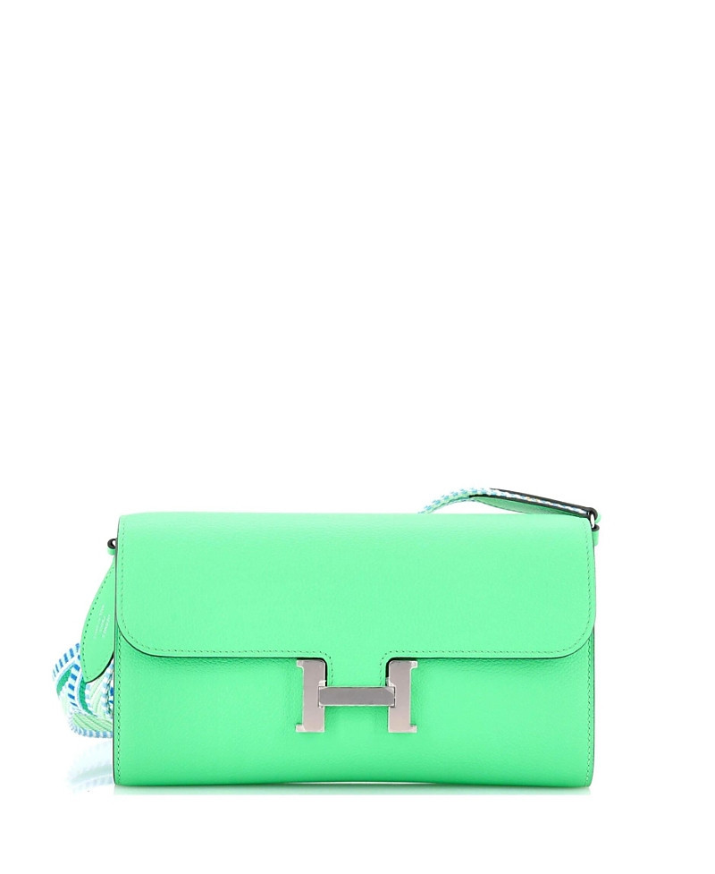 Pre-Owned HERMES Cavale Constance To Go Wallet Evercolor | Bloomingdale's (US)