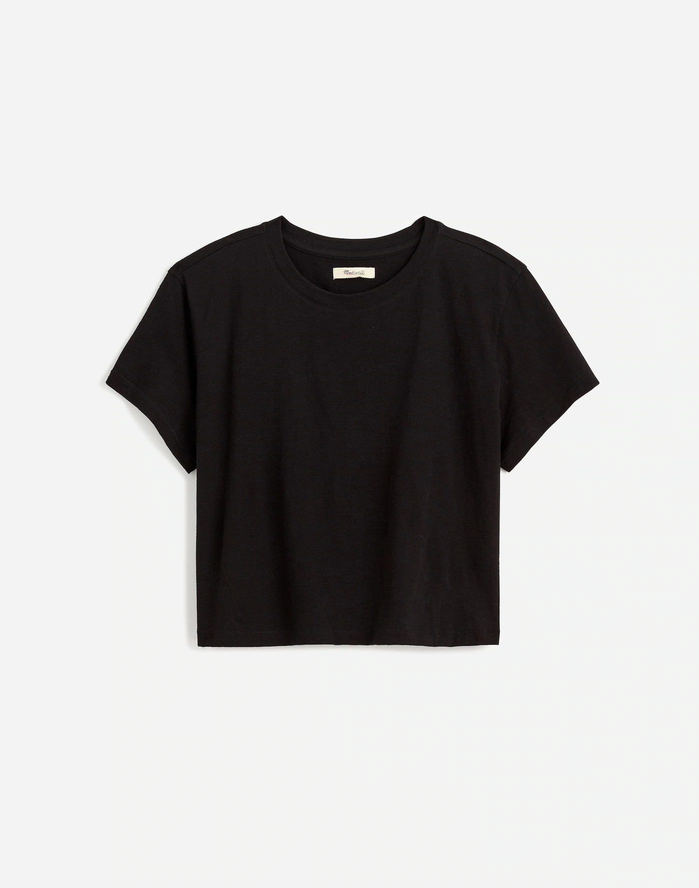 Slub Boxy-Crop Tee | Madewell | Madewell
