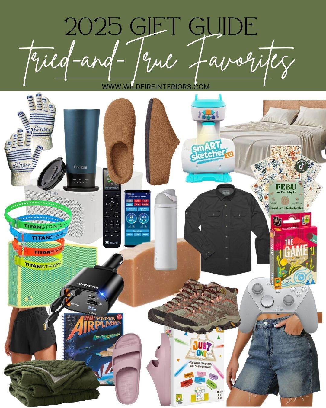 My 2025 gift guide is up! It’s basically a list of the things my family actually uses, loves, and occasionally insists other people try because “trust me.”It’s a mix of him/her/kids/household stuff - simple, practical, and genuinely good.

Not all items are linkable via LTK, so check out my blog post for all the items and  reviews - 
https://wildfireinteriors.com/2025-gift-guide/

#LTKSeasonal #LTKGiftGuide #LTKHoliday