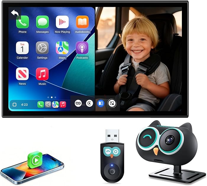 OTTOCAST Baby Car Camera Displaying on Car Screen,1080P Clear No-Glow Night Vision,Split-Screen N... | Amazon (US)