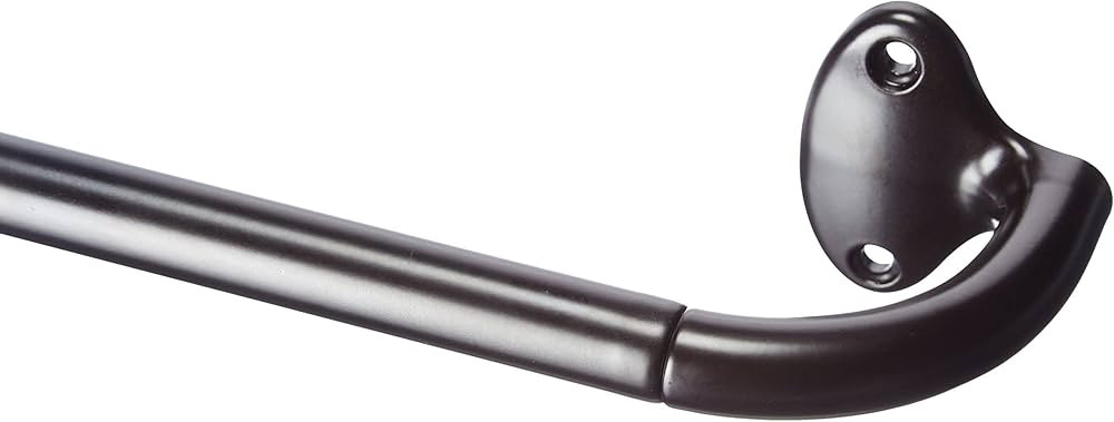 Amazon Basics Room Darkening Blackout Curtain Rod - 88" to 120", Dark Bronze (Espresso) | Amazon (US)