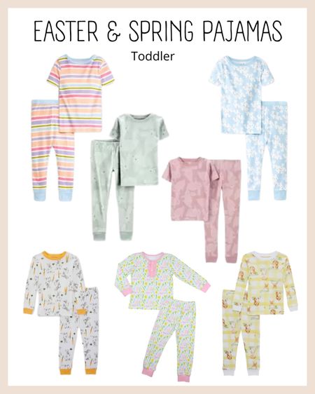 Spring and Easter Toddler Pajamas 

#LTKbaby #LTKkids #LTKSeasonal